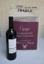 6 bottles of Cabernet Sauvignon. Sold as seen, from a deceased estate, we do not know how they