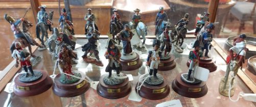 Collection of military figurines to include Delprado