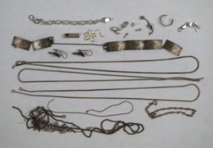 Collection of silver jewellery