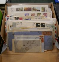 Stamps - Box of world covers Approx 225