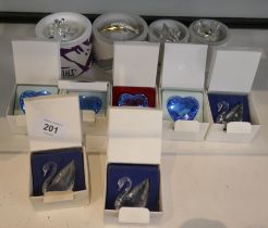 Collection of Swarovski figures in original boxes