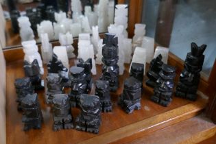 Soapstone chess pieces
