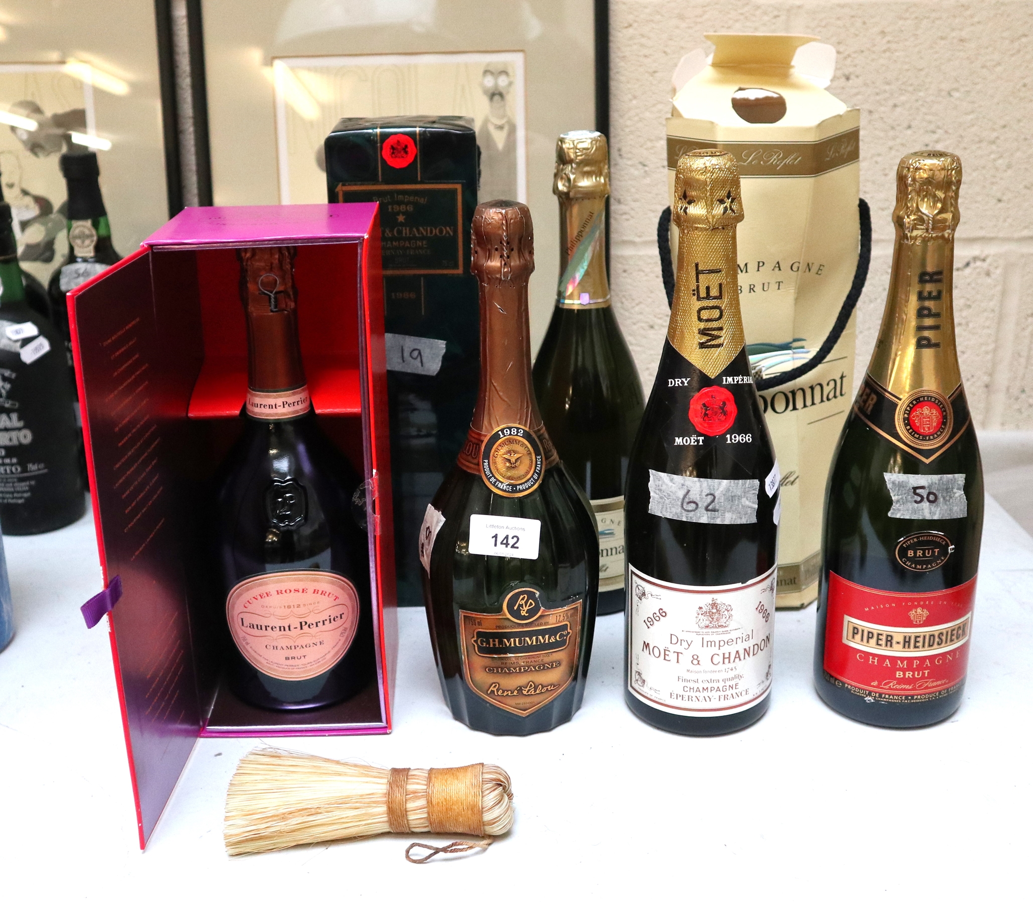 Collection of Champagnes. Sold as seen, from a deceased estate, we do not know how they have be
