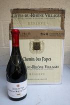 6 bottle of Cotes-du-Rhone Villages. Sold as seen, from a deceased estate, we do not know how they