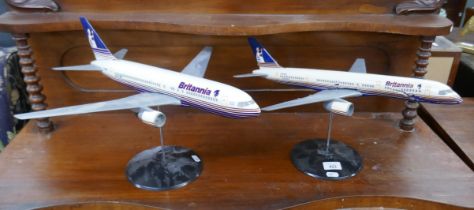 2 models of Britannia airliners