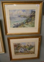 Pair of framed watercolours by Evelyn Pease