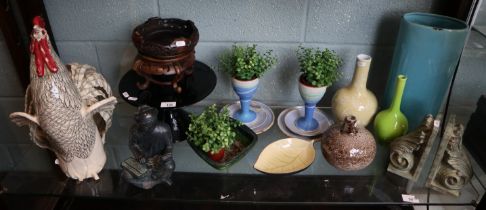 Collection of ceramics to include buddha etc