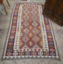 Geometric patterned rug - Approx size 212cm x 120cm