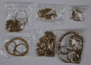 Collection of yellow tone jewellery