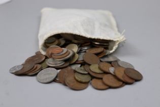 Bag of vintage coins