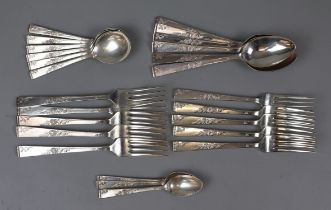 Quantity of silver plated cutlery