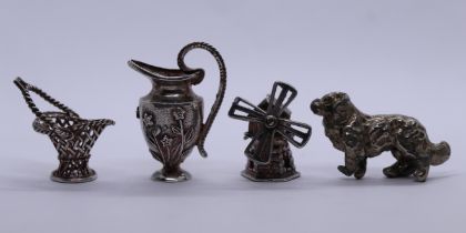 Collection of silver charms