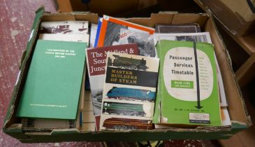 Large collection of vintage railway books