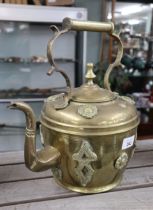 Large brass kettle