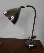 Metallic desk lamp