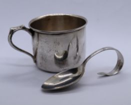 Hallmarked silver cup - Approx weight 74g