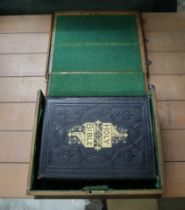 Bible in wooden box dated 1877