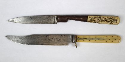 Italian vendetta knife together with another