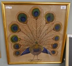 Tapestry peacock