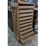 Wooden apple rack - Approx size W: 58cm D: 47cm H: 122cm