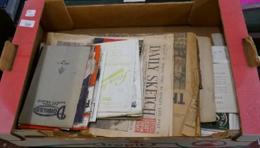 Collection of old newspapers to include Queen Elizabeth 2nd Coronation etc