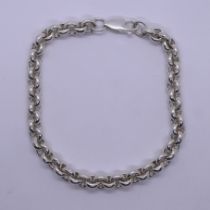 Chunky silver bracelet