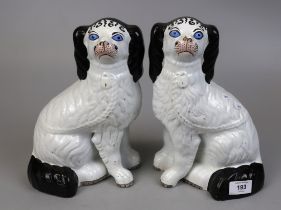 Pair of Staffordshire dogs