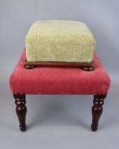 2 antique footstools