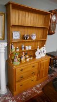 Victorian pine dresser - Approx size W: 125cm D: 45cm H: 206cm