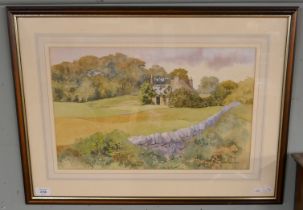 Framed watercolor - Reclamation by Chris Shipgood - Approx image size: 49cm x 30cm