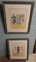 Pair of Dudley Hardy fashion prints