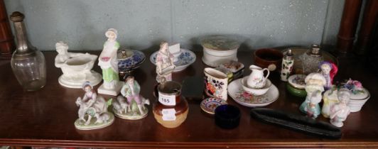 Collection of vintage ceramics to include Royal Worcester together with a hallmarked silver and