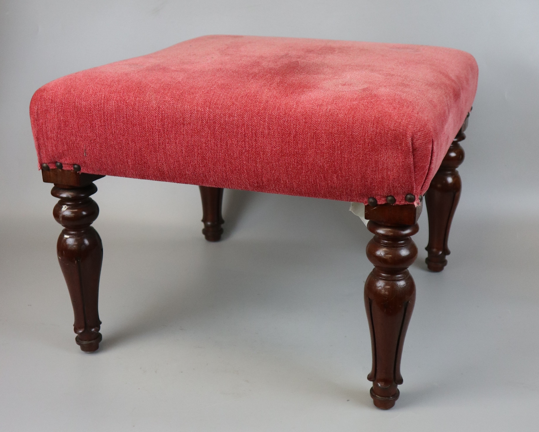 2 antique footstools - Image 2 of 3
