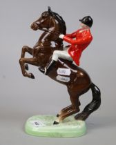 Beswick rearing huntsman - Approx height: 24cm