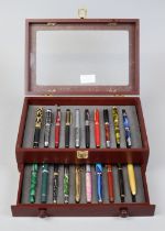 Collection of pens in display box