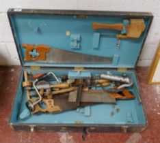 Carpenters tool chest & contents