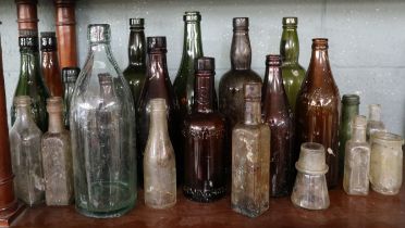 Collection of old bottles