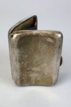 Hallmarked silver cigarette case - Approx weight 78g