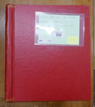 Stamps - Great Britain QV 1d Reds plate numbers in album. Pairs cds cancels postmarks etc.