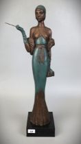 Tall figurine in cocktail dress - Approx height: 67cm