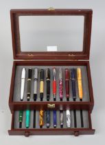 Collection of pens in display box