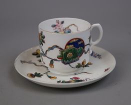 Porcelain tea cup and saucer by George Jones and Sons Ltd ca. 1876 (only other known example of