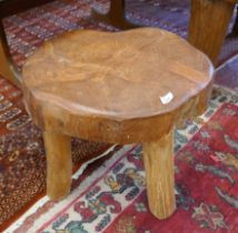 Indonesian natural root side table / stool