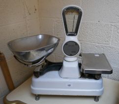 Set of 1950's grocers shop scales by Avery