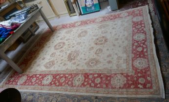 Large signed rug - Approx size: 242cm x 310cm