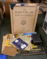 Collection of ephemera to include battle of Britain postcards etc