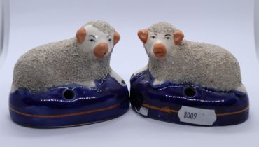 Pair of Staffordshire sheep