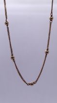 9ct gold chain - Approx weight 3.9g