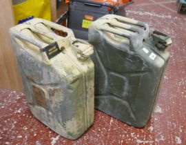 2 ex-military 5 gallon jerry cans