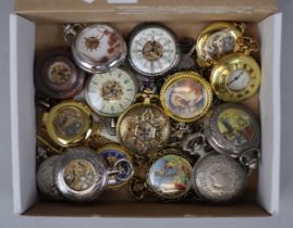 Collection of decorative pocket watches